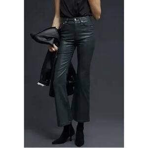 Rag & Bone Casey High Rise Ankle Flare Jeans in‎ Coated Pine Grove Size 30